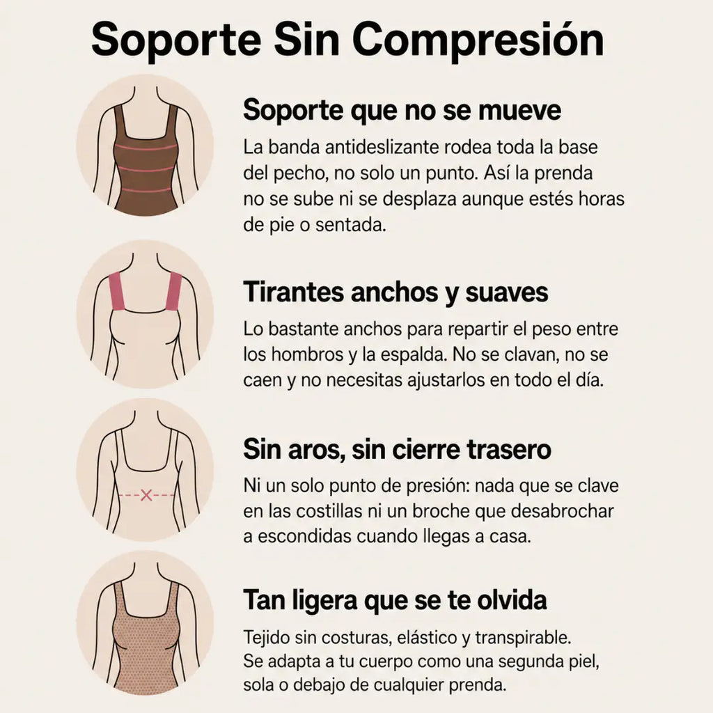 Camiseta con Sujetador Integrado Antideslizante