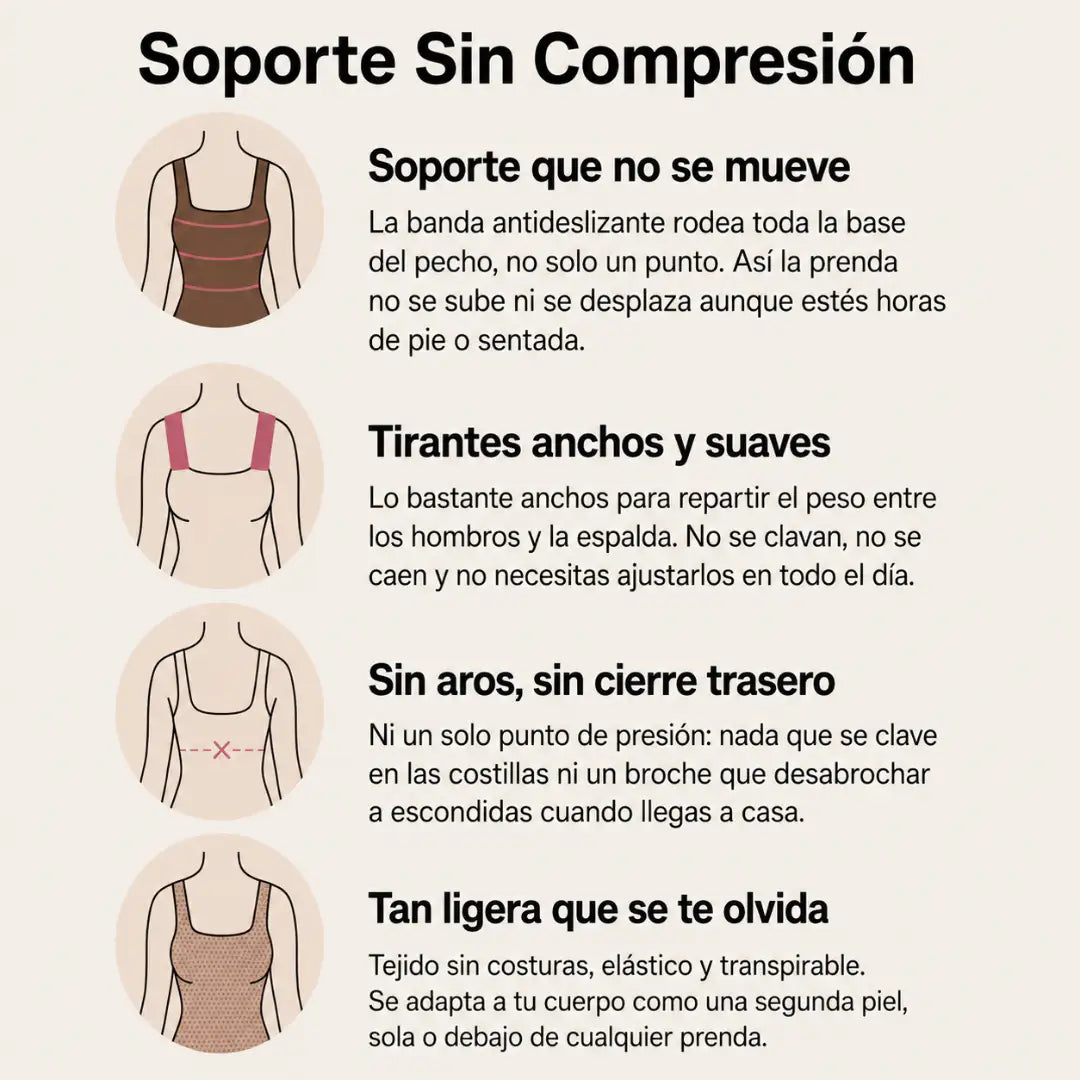 Camiseta con Sujetador Integrado Antideslizante